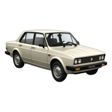 Fiat 130 4 door saloon period sticker