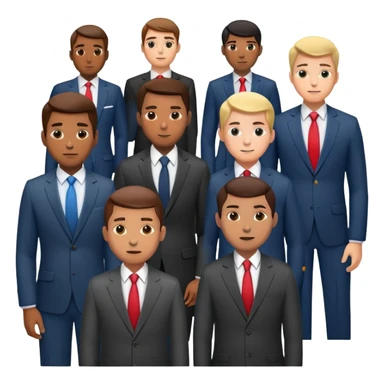 Motivated business men sticker