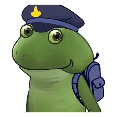 hiking on mountain sticker