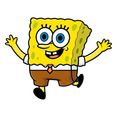 iconic SpongeBob SquarePants sticker