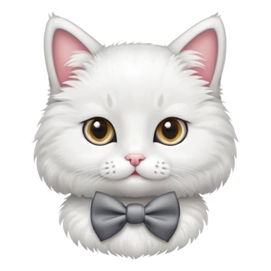 cute cat with a bow tie sticker