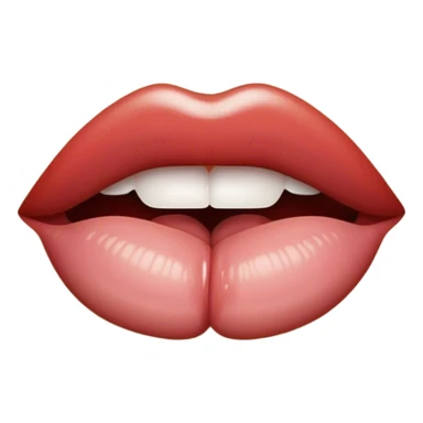 Lips with tongue  sticker