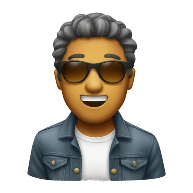 mewing sunglasses emoji sticker