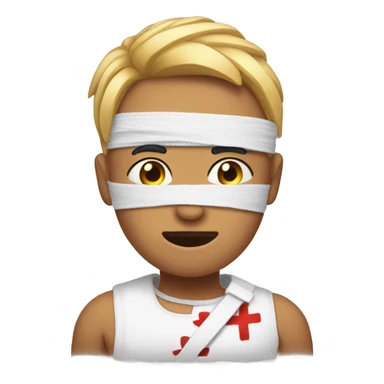 wounded and bandaged sticker