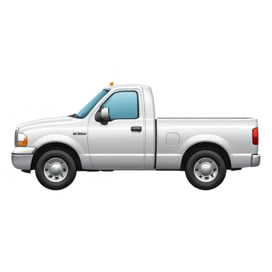 WHITE PICKUPTRUCK SIDE VIEW ELLISDON NAME ON TRUCK sticker