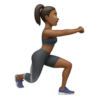 Excercicing glute sticker