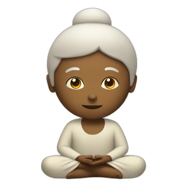 meditator sticker