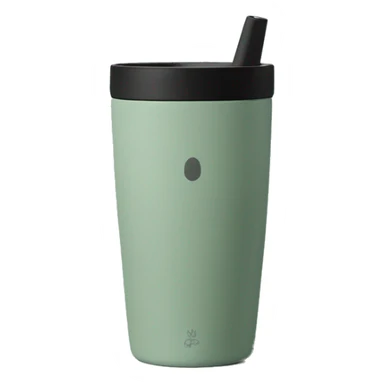 Stanley tumbler in sage green sticker