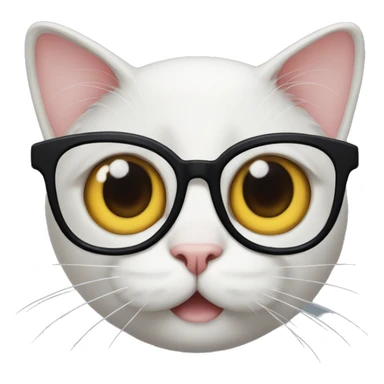 cat with four eyes sticker