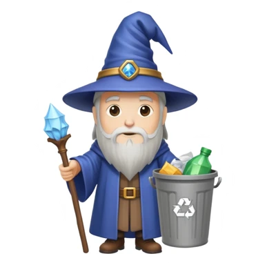 trash can wizard sticker