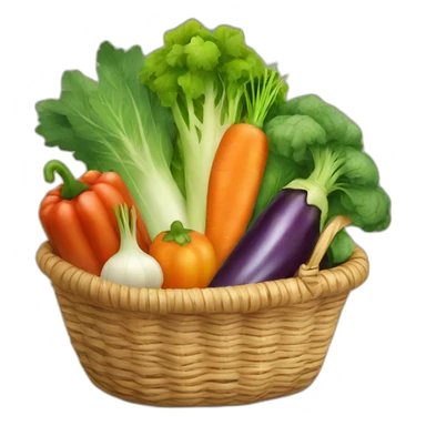 vegetables basket sticker
