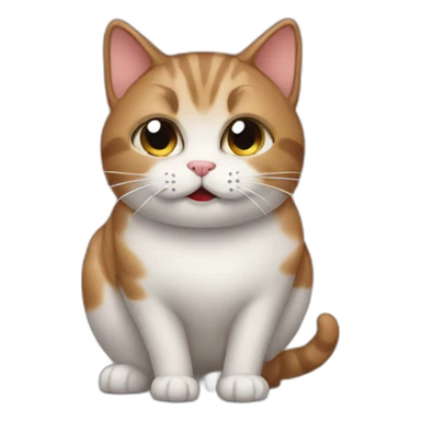 cat poops sticker