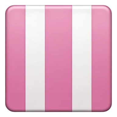 Pink and white striped square  sticker