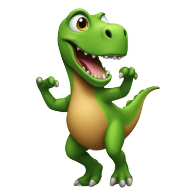 Dancing dinosaur  sticker