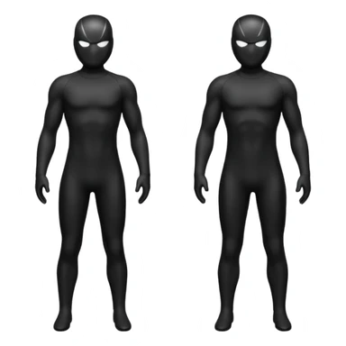 black costume sticker