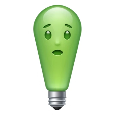 make exclamation point in light green color emoji sticker