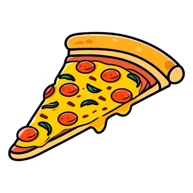 Pizza sticker