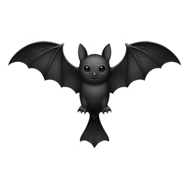 Bat black sticker