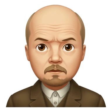 Photorealistic surprised Lenin sticker