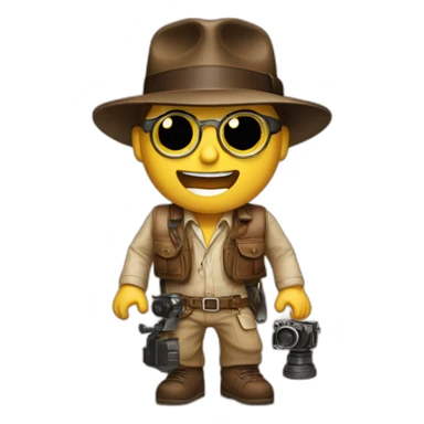 Indiana Jones photographer sticker