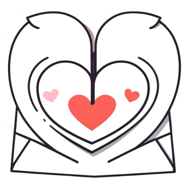 Valentine’s Day card sticker