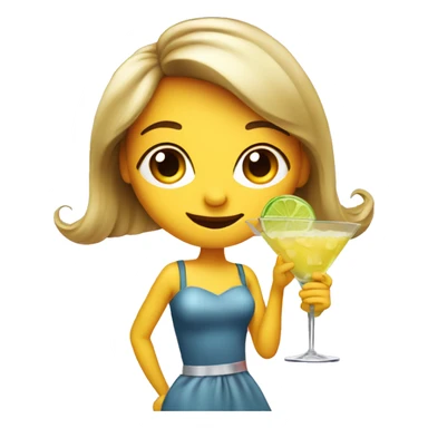 Funny girl cocktail  sticker