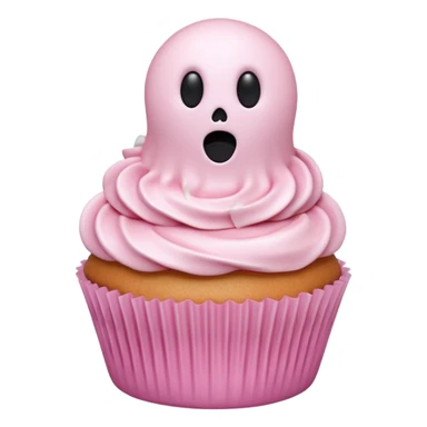 Happy Halloween cupcake pastel pink sticker