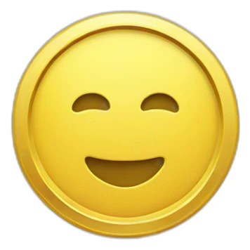 yellow blank coin sticker