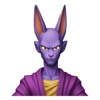 beerus shrug sticker