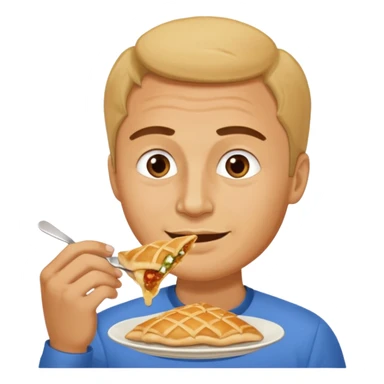 photorealistic messi eat tatar cheburek sticker