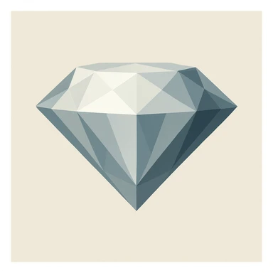 diamond, geometric style, sharp edges, minimalistic sticker