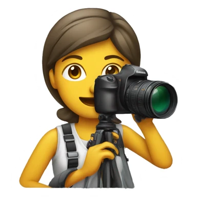 Female photographer sticker
