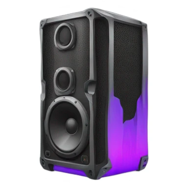 Large rave speakers tower sticker