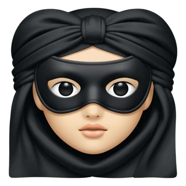 Blindfold – soft black mask sticker