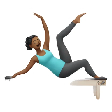 woman doing pilates sticker