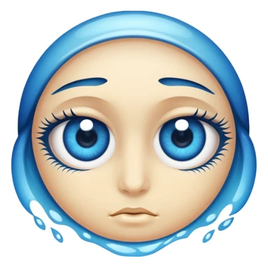 Eyes are like ocean sticker