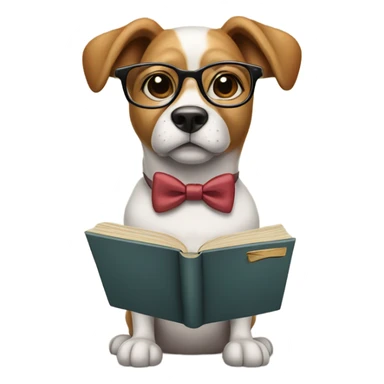 a professor dog sticker