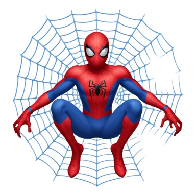 do a spider man and spider webweb sticker