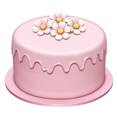 baby pink cake sticker