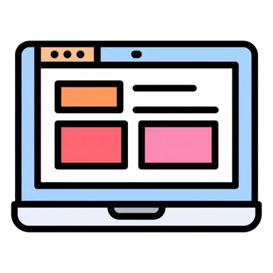 News website showing latest articles and headlines sticker