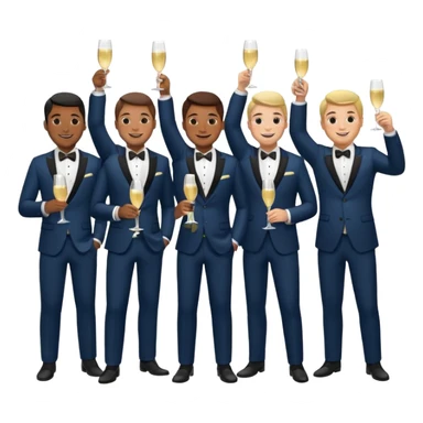 reception men  sticker