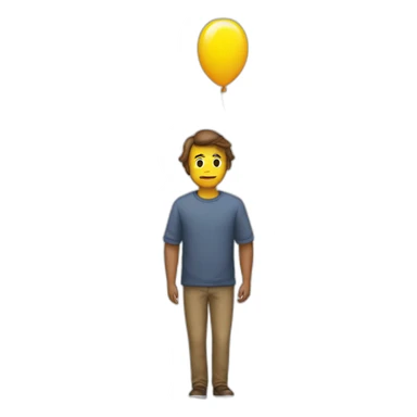 giant balloon person emoji sticker