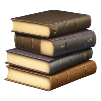 stack of old books  sticker