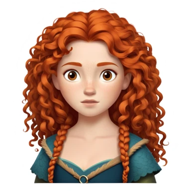Merida from Brave, Disney sticker