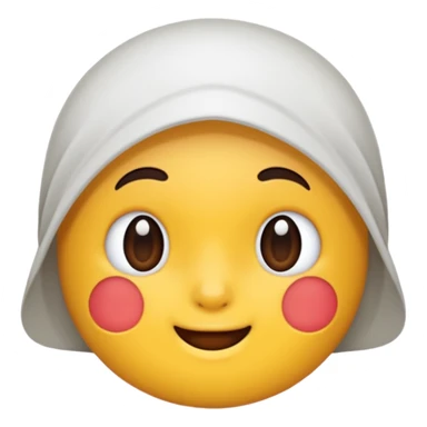 Berwarna putih berbulu dan lucu sticker