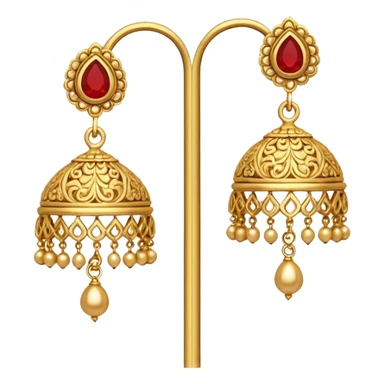Jhumka single emoji sticker
