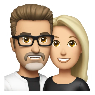 George michael and Lynne Thom sticker