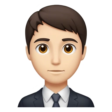 darker hair, without tie sticker