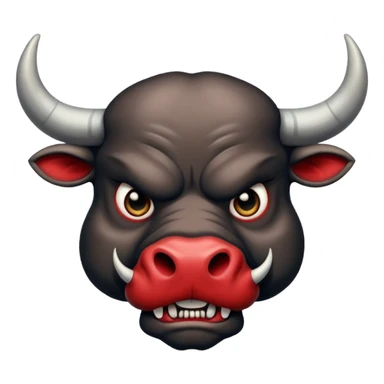 tattooed-scary-looking-bulls-with-heavy-face-tattoes sticker