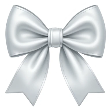 White bow sticker